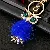Premium Rhinestone-Encrusted Owl Keychains Wholesale Supply - Plush owl sapphire blue-single OPP bag packaging