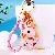 Wholesale Cute Rhinestone Duck Keychains for Retail Success - Pink rope + duck pink-single OPP bag packaging