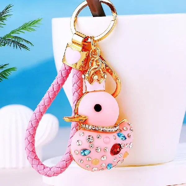 Pink rope + duck pink-single OPP bag packaging,chaincharmsupply.com