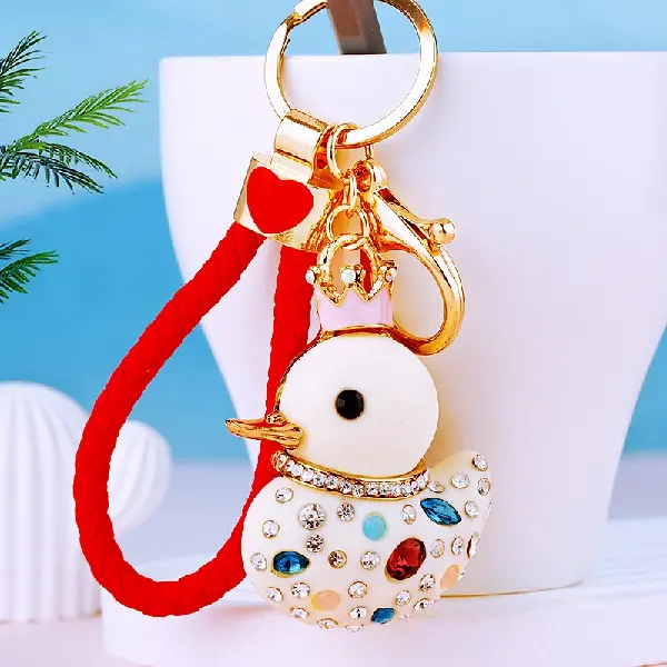 Red rope + duck white - single OPP bag packaging,chaincharmsupply.com
