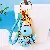 Wholesale Cute Rhinestone Duck Keychains for Retail Success - Sky blue rope + duck blue - single OPP bag packaging