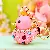 Wholesale Cute Rhinestone Duck Keychains for Retail Success - Little duck pink-single OPP bag packaging