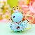 Wholesale Cute Rhinestone Duck Keychains for Retail Success - Little duck blue-single OPP bag packaging