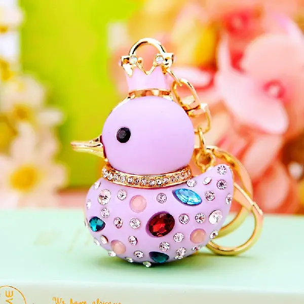 Little duck purple-single OPP bag packaging,chaincharmsupply.com
