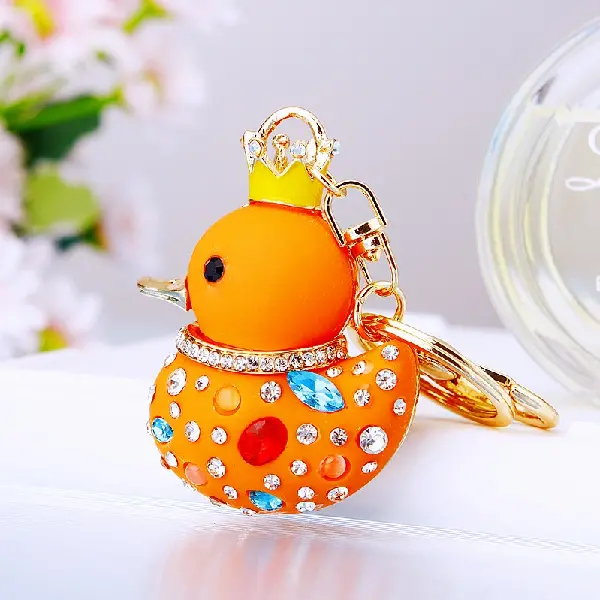 Little duck orange-single OPP bag packaging,chaincharmsupply.com
