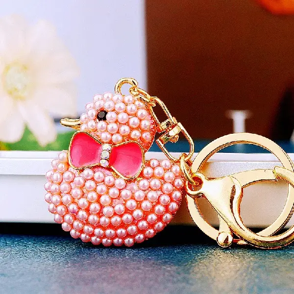 A305 pearl duck pink-single OPP bag packaging,chaincharmsupply.com