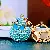 Wholesale Cute Rhinestone Duck Keychains for Retail Success - A305 pearl duck sky blue-single OPP bag packaging