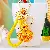 Wholesale Cute Rhinestone Duck Keychains for Retail Success - Yellow lucky rope + A305 pearl duck yellow - single OPP bag packaging