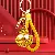 Wholesale Cute Rhinestone Duck Keychains for Retail Success - BV full Rhinestone duck yellow-single OPP bag packaging