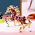 Zodiac Horse Keychain Wholesale Supply - Rhinestone Charm - Make Money Now Purple-Single OPP Bag Packaging