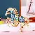 Zodiac Horse Keychain Wholesale Supply - Rhinestone Charm - Make Money Now Blue-Single OPP Bag Packaging