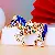 Zodiac Horse Keychain Wholesale Supply - Rhinestone Charm - A771 full Rhinestone pony sapphire-single OPP bag packaging