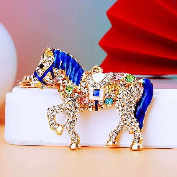 A771 full Rhinestone pony sapphire-single OPP bag packaging,chaincharmsupply.com