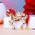 Zodiac Horse Keychain Wholesale Supply - Rhinestone Charm - A771 full Rhinestone pony red-single OPP bag packaging