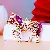 Zodiac Horse Keychain Wholesale Supply - Rhinestone Charm - A771 full Rhinestone pony purple-single OPP bag packaging