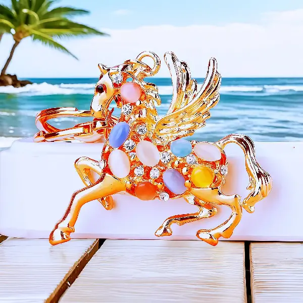 A772 Moonstone Pegasus-single OPP bag packaging,chaincharmsupply.com