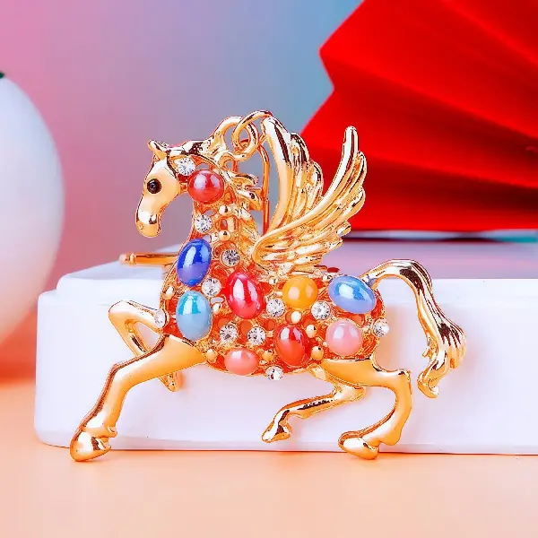 A773 Pegasus Color Rhinestone Edition-single OPP bag packaging,chaincharmsupply.com