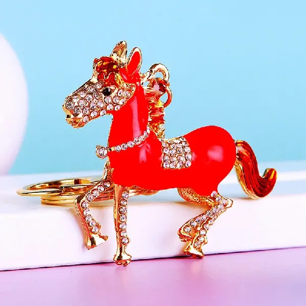 Lucky Horse Festive Red-single OPP bag packaging,chaincharmsupply.com