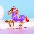 Zodiac Horse Keychain Wholesale Supply - Rhinestone Charm - Lucky Horse Purple-single OPP bag packaging