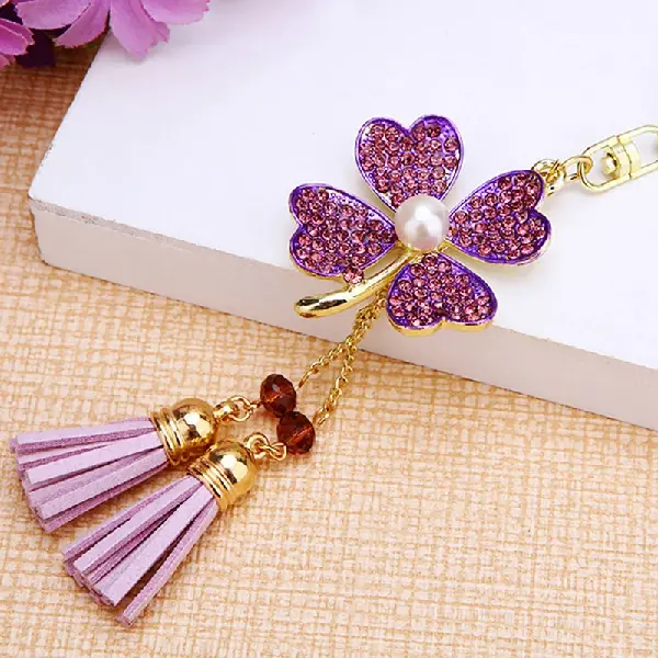 Pearl Clover Purple-Single OPP bag packaging,chaincharmsupply.com