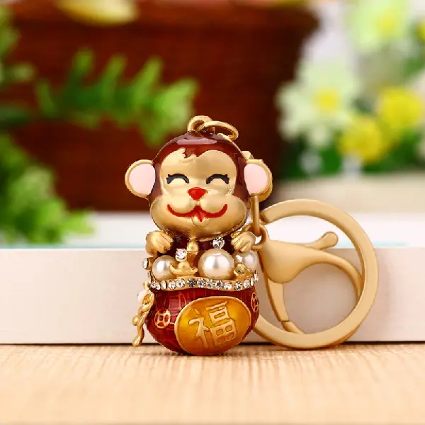 Matt Lucky Monkey-single OPP bag packaging,chaincharmsupply.com