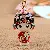 Wholesale Metal Four-Leaf Clover Keychains for Retailers - Huadan red-single OPP bag packaging