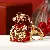 Wholesale Metal Four-Leaf Clover Keychains for Retailers - Lucky Lucky Bag Wine Red - Single OPP bag packaging