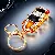 Wholesale Alloy Model Car Keychains for Bags & Phones - Full Rhinestone super car gold-single OPP bag packaging