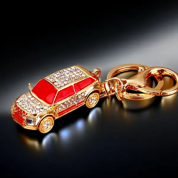 Full Rhinestone Land Rover red-single OPP bag packaging,chaincharmsupply.com