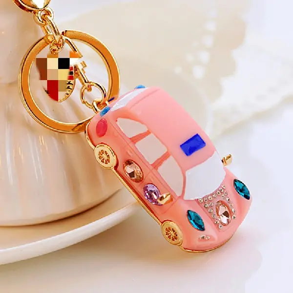 Porsche Pink-Single OPP bag packaging,chaincharmsupply.com