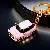 Wholesale Alloy Model Car Keychains for Bags & Phones - MINI car pink-single OPP bag packaging