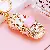 Wholesale Alloy Model Car Keychains for Bags & Phones - Convertible Pink - Single OPP bag packaging
