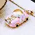 Wholesale Alloy Model Car Keychains for Bags & Phones - Princess Car Pink-single OPP bag packaging