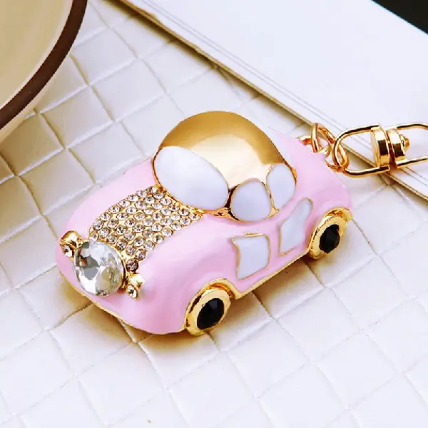 Princess Car Pink-single OPP bag packaging,chaincharmsupply.com