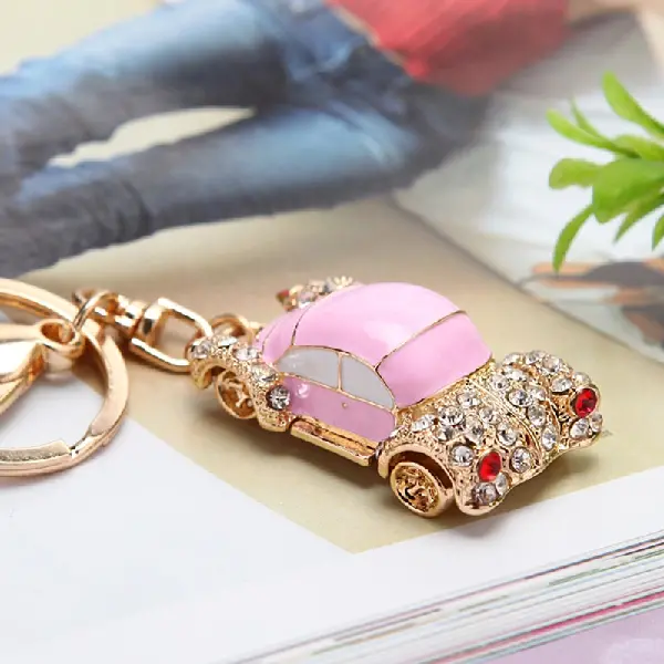 Classic car pink-single OPP bag packaging,chaincharmsupply.com