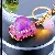 Wholesale Alloy Model Car Keychains for Bags & Phones - Tuk Tuk Purple-Single OPP bag packaging