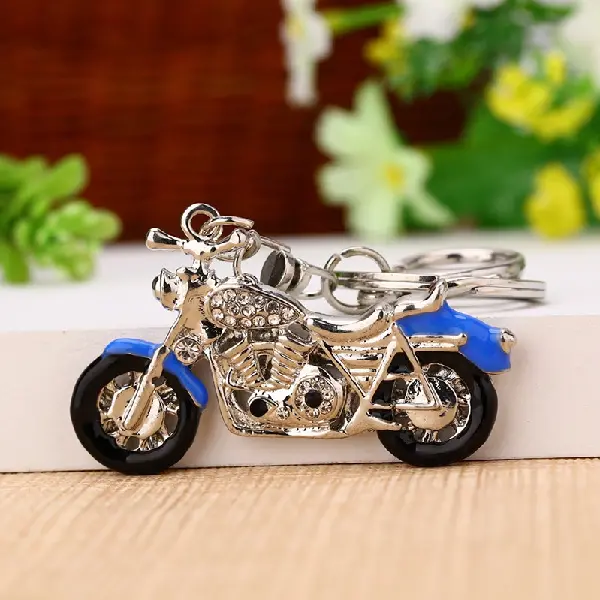 Punk motorcycle blue-single OPP bag packaging,chaincharmsupply.com