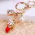 Wholesale Creative Rhinestone Lipstick Perfume Keychains - Perfume bottle lipstick red-single OPP bag packaging
