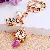Wholesale Creative Rhinestone Lipstick Perfume Keychains - Perfume bottle lipstick rose red-single OPP bag packaging