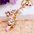 Wholesale Creative Rhinestone Lipstick Perfume Keychains - Perfume bottle lipstick pink-single OPP bag packaging