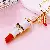 Wholesale Creative Rhinestone Lipstick Perfume Keychains - Noble lipstick-single OPP bag packaging