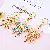 Girly Heart Rhinestone Bow Keychain Wholesale Supply - A573 full Rhinestone bow color random - single OPP bag packaging