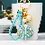 Premium Quality Pearl Shell Rhinestone Keychains Wholesale - Sky blue rope + shell blue - single OPP bag packaging