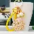 Premium Quality Pearl Shell Rhinestone Keychains Wholesale - Yellow lucky rope + shell champagne color - single OPP bag packaging