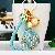 Premium Quality Pearl Shell Rhinestone Keychains Wholesale - Sky blue fortune rope + shell blue - single OPP bag packaging