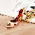 Quality Supply Rhinestone Polka Dot High Heels Keychain - Love small shoes white - single OPP bag packaging