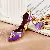 Quality Supply Rhinestone Polka Dot High Heels Keychain - Love small shoes purple - single OPP bag packaging
