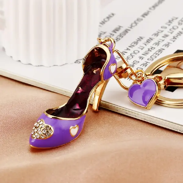 Love small shoes purple - single OPP bag packaging,chaincharmsupply.com