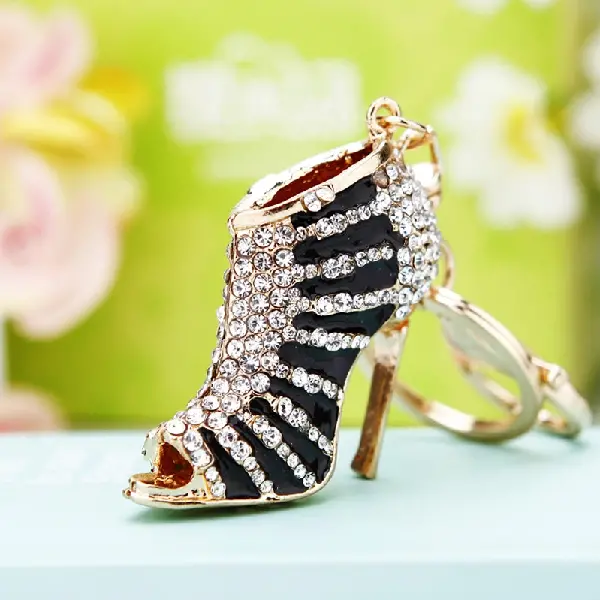 Striped high heels black - single OPP bag packaging,chaincharmsupply.com