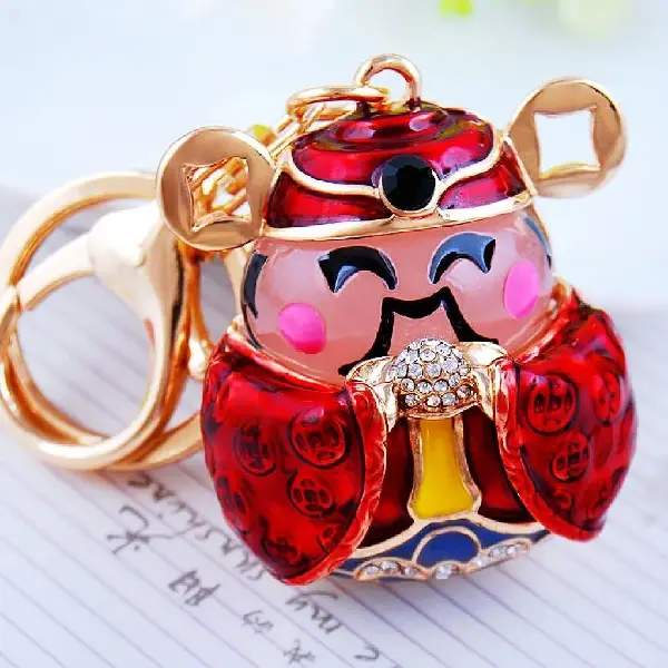 God of Wealth Red-single OPP bag packaging,chaincharmsupply.com